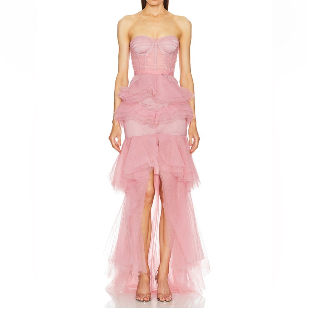 NWT Michael Costello x REVOLVE Alai Gown in Mauve